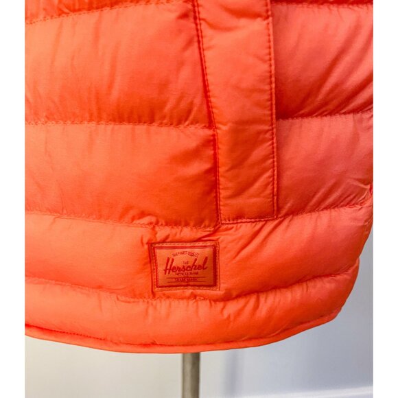 Herschel Featherless Quilted Vest in Orange - Picture 8 of 12